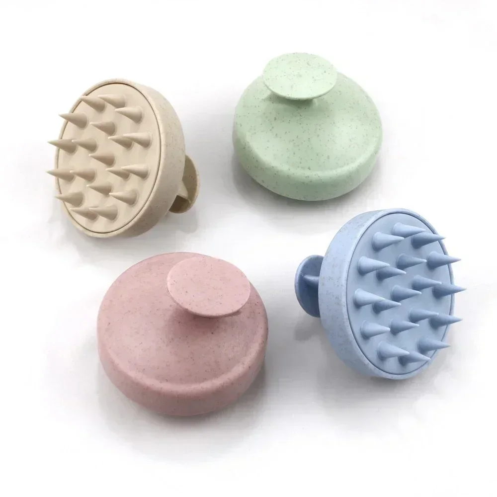 1 cepillo de champú de silicona, cepillo para masaje corporal, cepillo para baño y ducha, herramienta de peluquería, peine para masaje del cuero cabelludo, peine para lavado de cabello