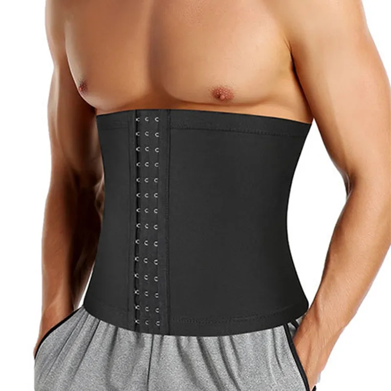 Cinturón moldeador de sudor de Sauna para hombre, faja adelgazante de Control de barriga, corsé de entrenamiento, entrenador de cintura, gimnasio, quema de grasa de Abdomen