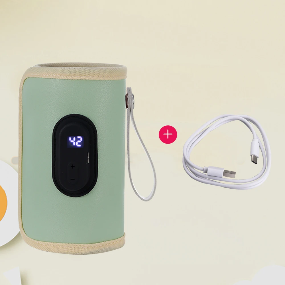 Podgrzewacz do butelek do karmienia USB Podgrzewacz do mleka z 5-stopniową regulacją temperatury Izolowana torba na mleko matki