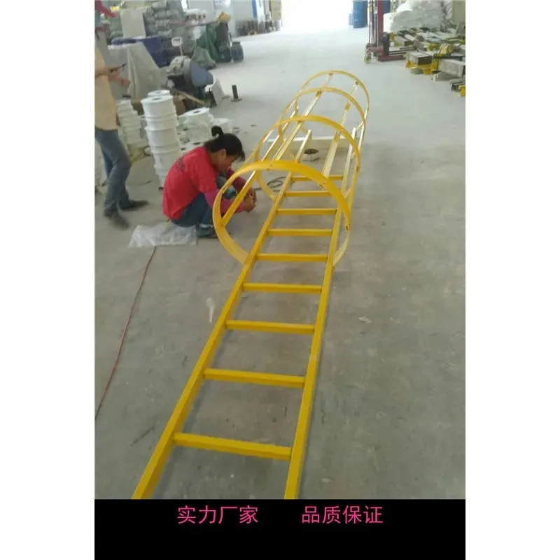 FRP Insulated Herringbone Glass Fiber Telescopic Ladder Customizable Cutting Processing Service