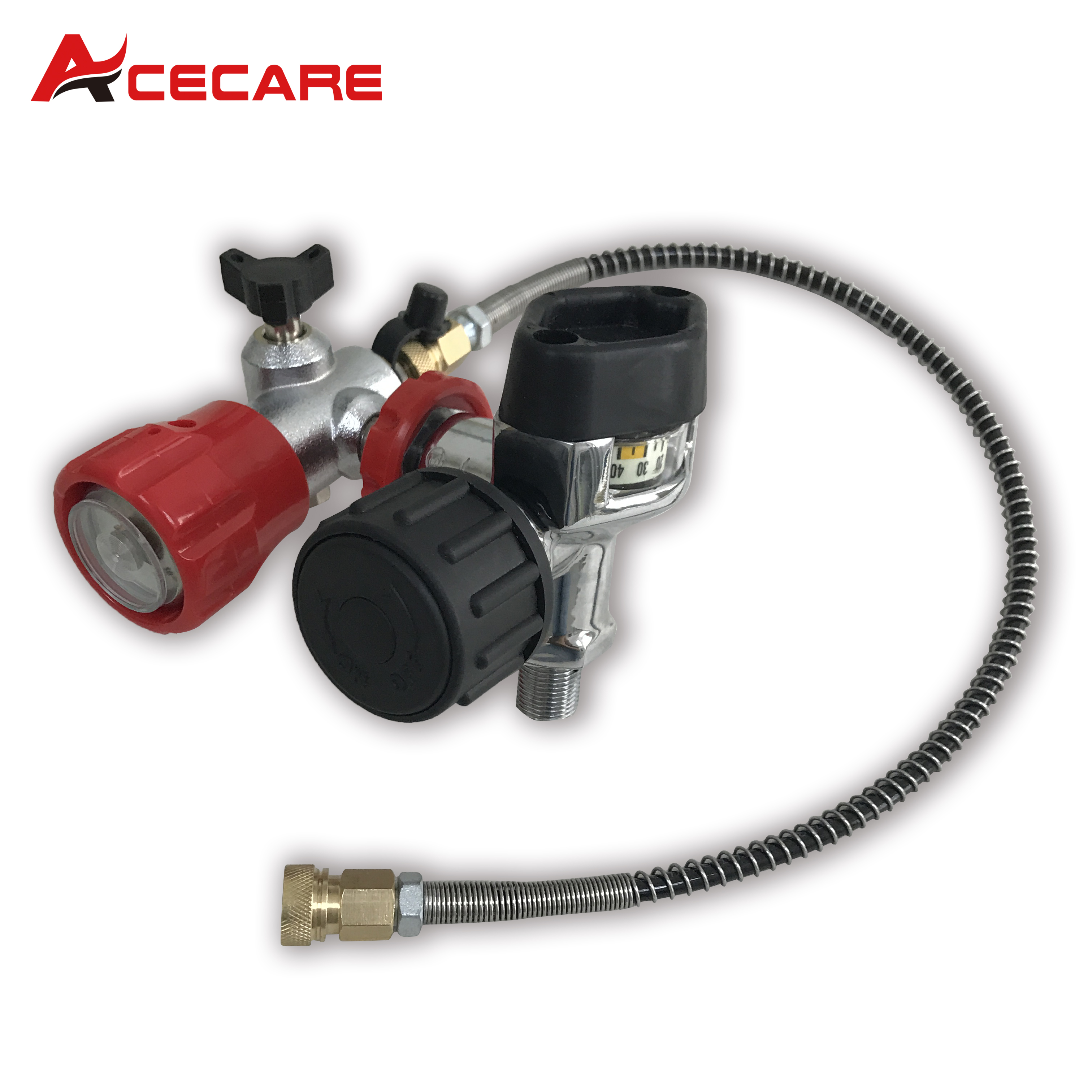 ACECARE-Válvula de alta presión 30Mpa, estación de limado, rosca M18 * 1,5, buceo