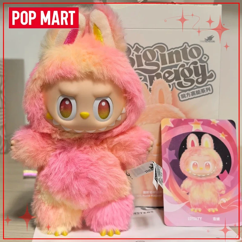 POP MART Labubu THE MONSTERS Big Into Energy Series слепая коробка виниловая плюшевая кукла кулон коллекция экшн-фигурок Рождественский подарок