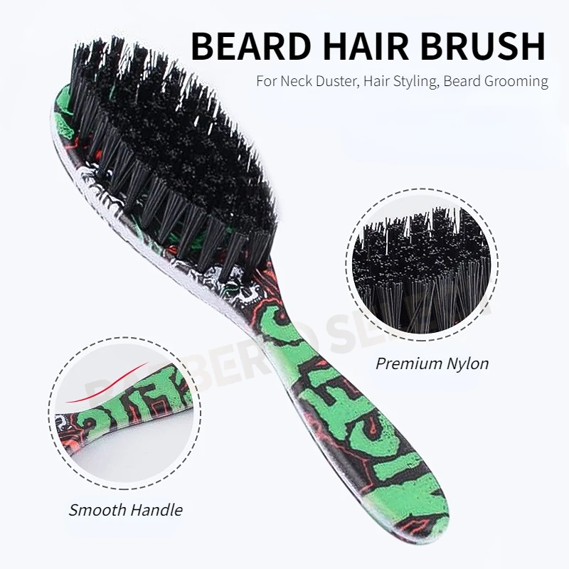 Professional Barber Hair Cleaning Brush Hairdressing Neck Duster Broken Hair Remove Tools Men Beard Brush Styling Accessories