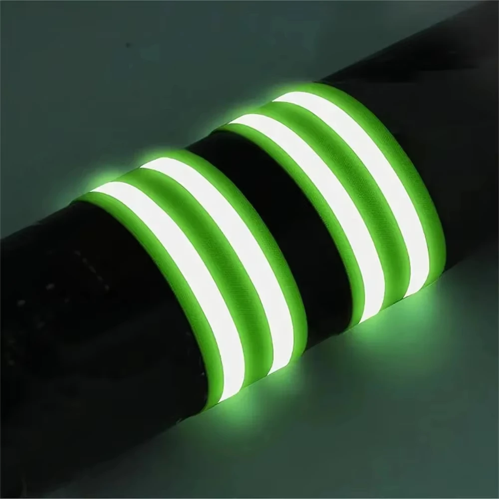 High Visibility Reflect Straps For Night Walking Cycling Running Safety Reflector Tape Reflective Bands For Wrist Arm Ankle Leg