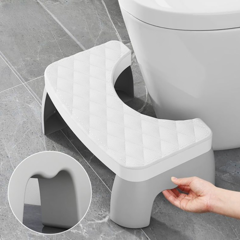 Silla con caja de paso, taburete para sentadillas, asiento de inodoro antideslizante extraíble, taburete portátil para pies, accesorios de baño para adultos para el hogar