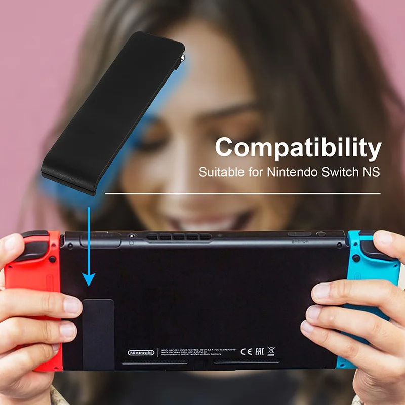 Soporte trasero para consola Nintendo Switch, cubierta trasera NS, trípode duradero, Material ABS blanco y azul, novedad de 2023, 1 ud.