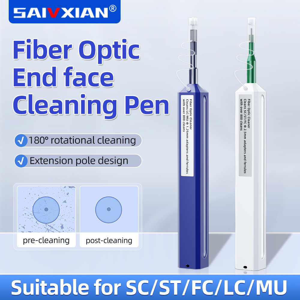 광섬유 청소 펜 SC/FC/ST/LC/MU 단면 클리너 청소 도구 광학 모듈 청소 장비 어댑터 플랜지 커플러