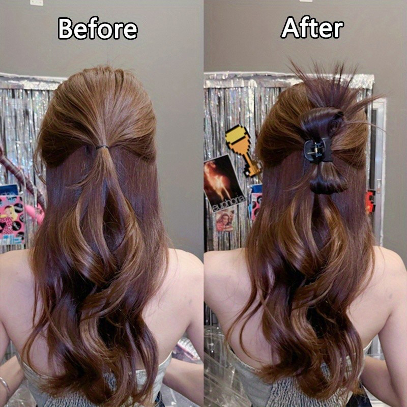 H & Star วิกผมหางม้าสังเคราะห์สำหรับผู้หญิงผมหางม้าทรงสั้นตรงมองไม่เห็น