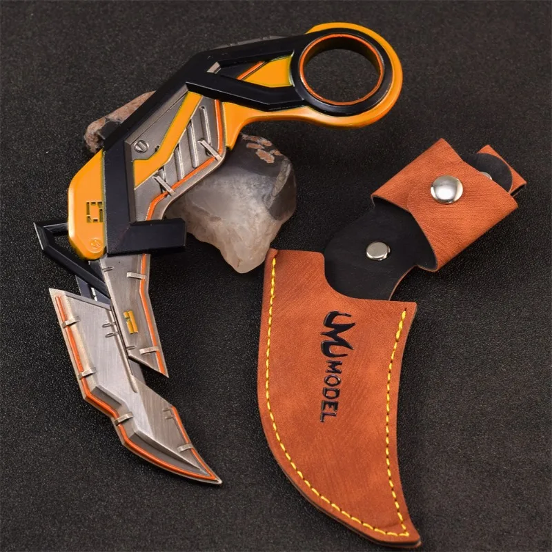 17 センチメートル RGX 11z プロ Karambit ゲーム周辺機器 Valorant 金属武器安全に剣近接武器モデル装飾品ギフトおもちゃコレクション