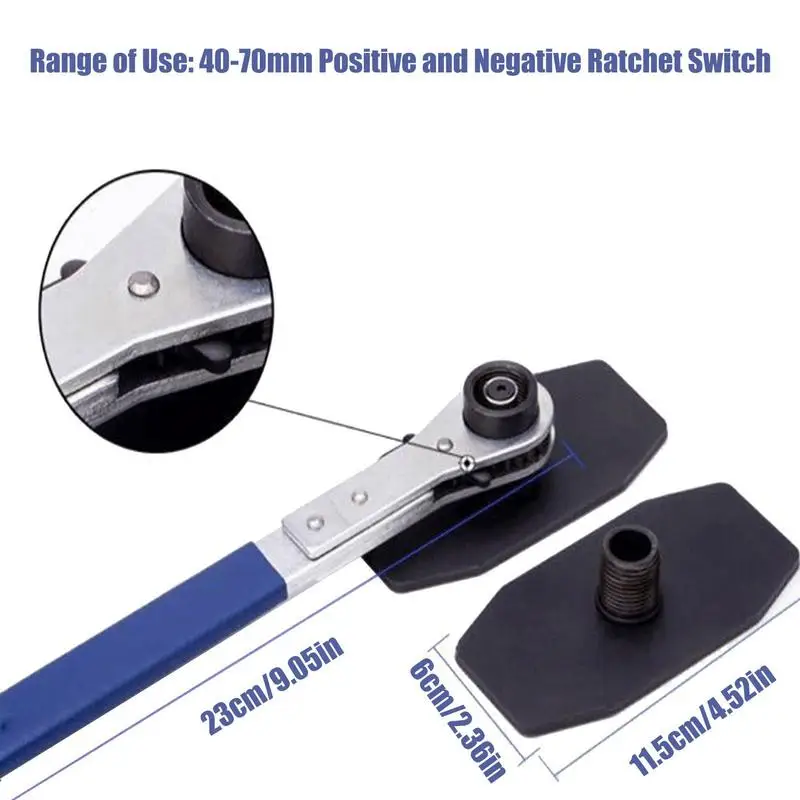 Ratchet Brake Piston Caliper Spreader Tool Stainless Steel Press Twin Quad Separator Pad Disc Repair Kits Brake Caliper Tool