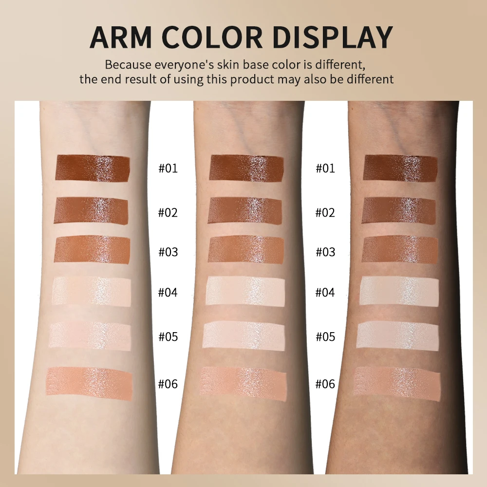 Skin Tint Stick กันน้ํา Nourishing Solid Tinted Serum Foundation Skin Tint Balm Face Tinted Face Contour Stick แต่งหน้า