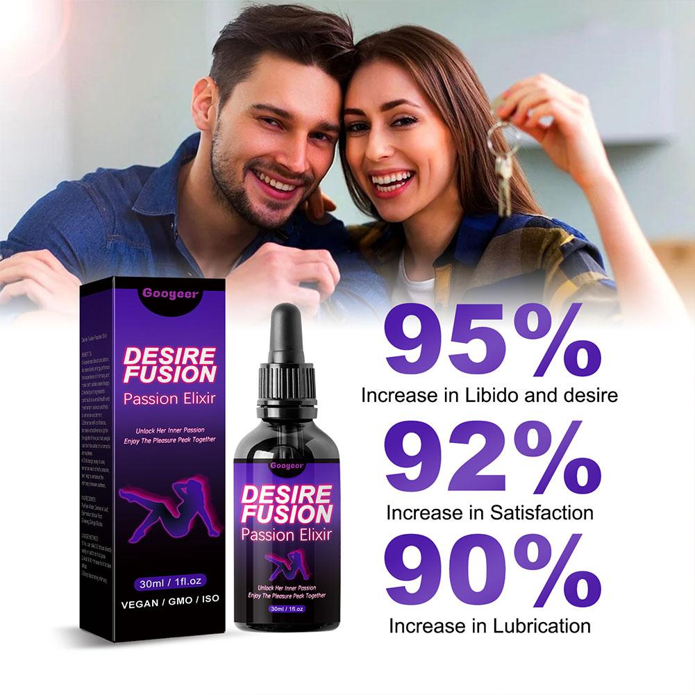 Desire Fusion Passion Elxir Libido Booster para mujeres mejora la confianza en uno mismo aumenta la atractividad encender el chispa del amor I9B3