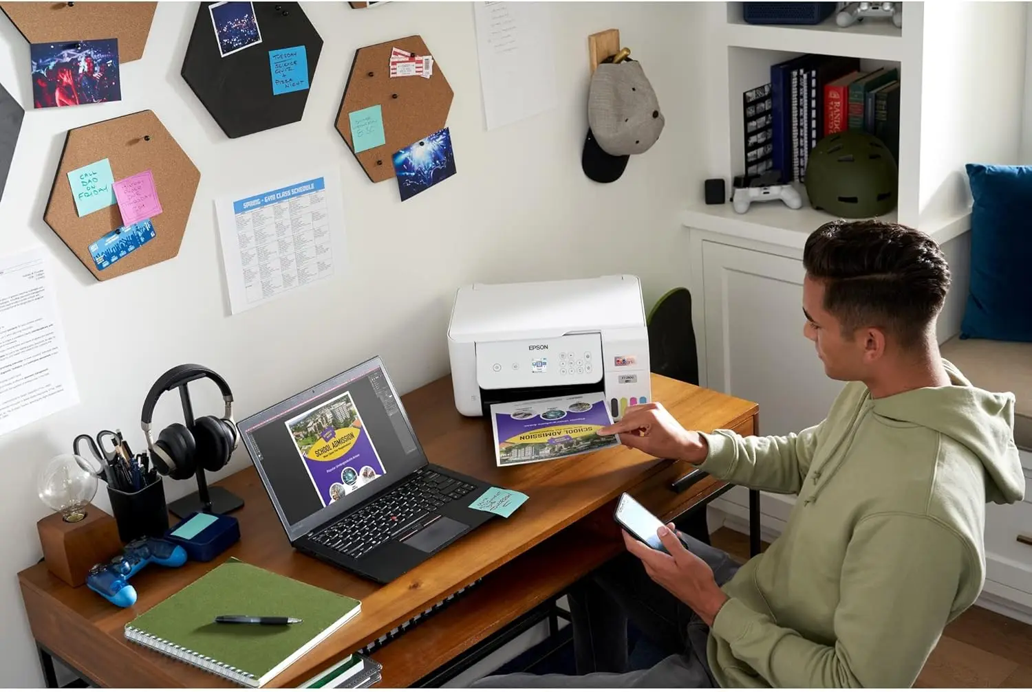 ET-2800 Wireless Color All-in-One Cartridge-Free Printer with Scan and Copy â€“ The Ideal Basic Home Printer - White, Medium