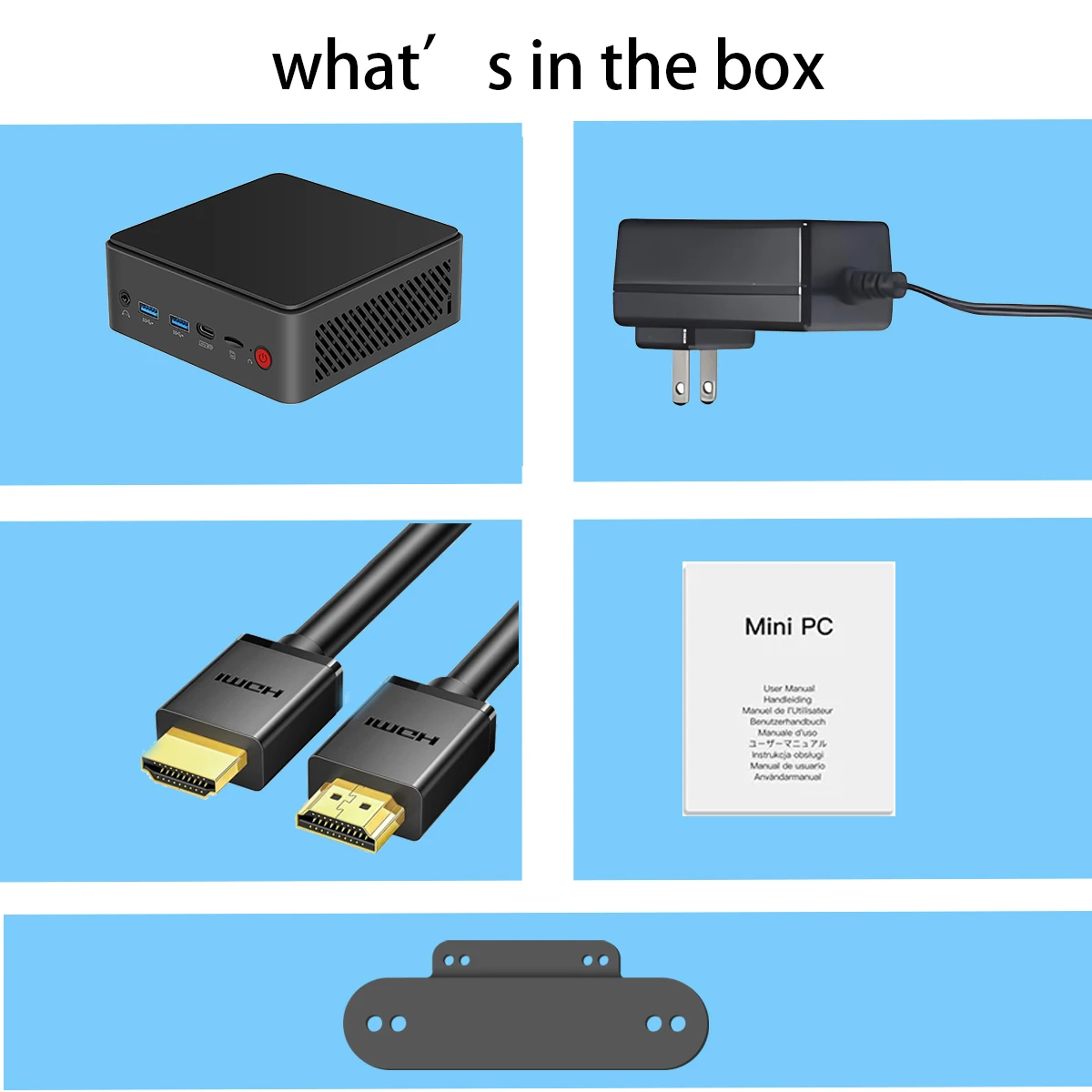 Mini PC Intel Alder Lake N150 Mini Desktop Gaming Computer Portable NUC BOX Computer 4-Core 4-thread 2.5G Lan SSD