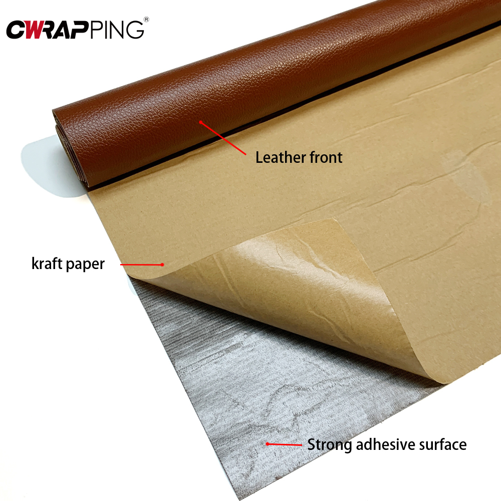 รถ PU หนังฟิล์มหนังเทปซ่อมกันน้ํา Self-Adhesive สติกเกอร์สําหรับ Auto รถจักรยานยนต์ที่นั่งเฟอร์นิเจอร์ Reconditioning