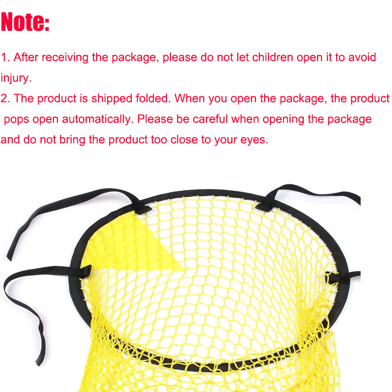 Soccer Target Net Foldable Soccer Ball Practice Shot Net Outdoor Football Training Equipment for Shooting Accuracy Training