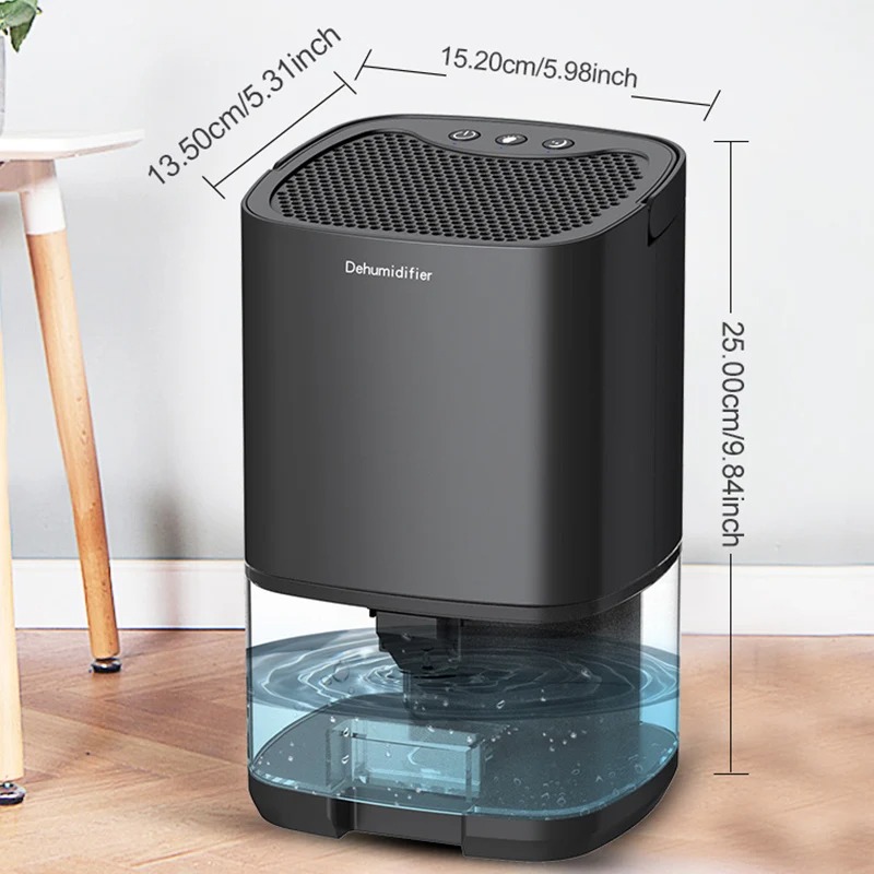 1000ML Air Dehumidifier with Basic Air Filter for Home Room Office Kitchen Moisture Absorbers Machine Anti Humidity Air Dryer