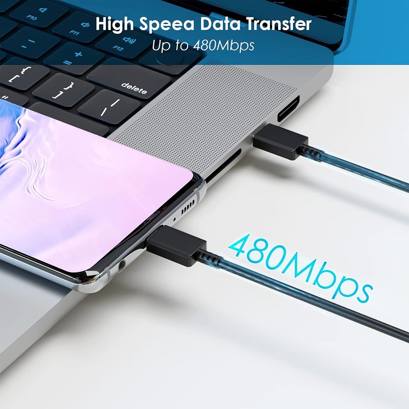 1pcs 2pcs 3pcs5pcs PD 45W Dual Type C Super Fast Charge Cable 5A PD Quick Charge Data Cable For Samsun S22 S23Plus Note 20 Ultra