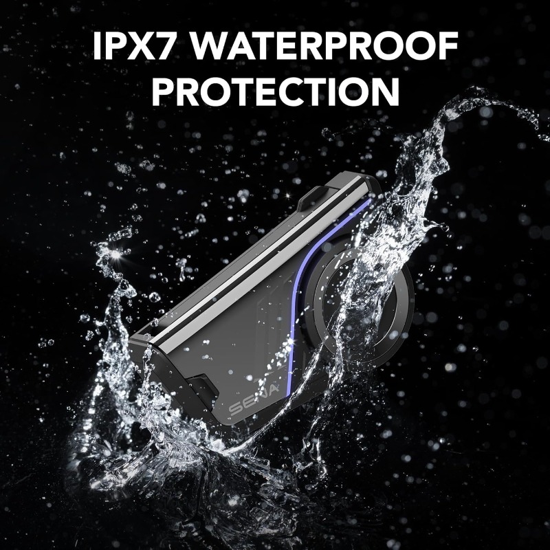 60S Motorcycle Communication Headset with Wave, Mesh, and Bluetooth Intercom, 2nd Generation Sound by Harman Kardon