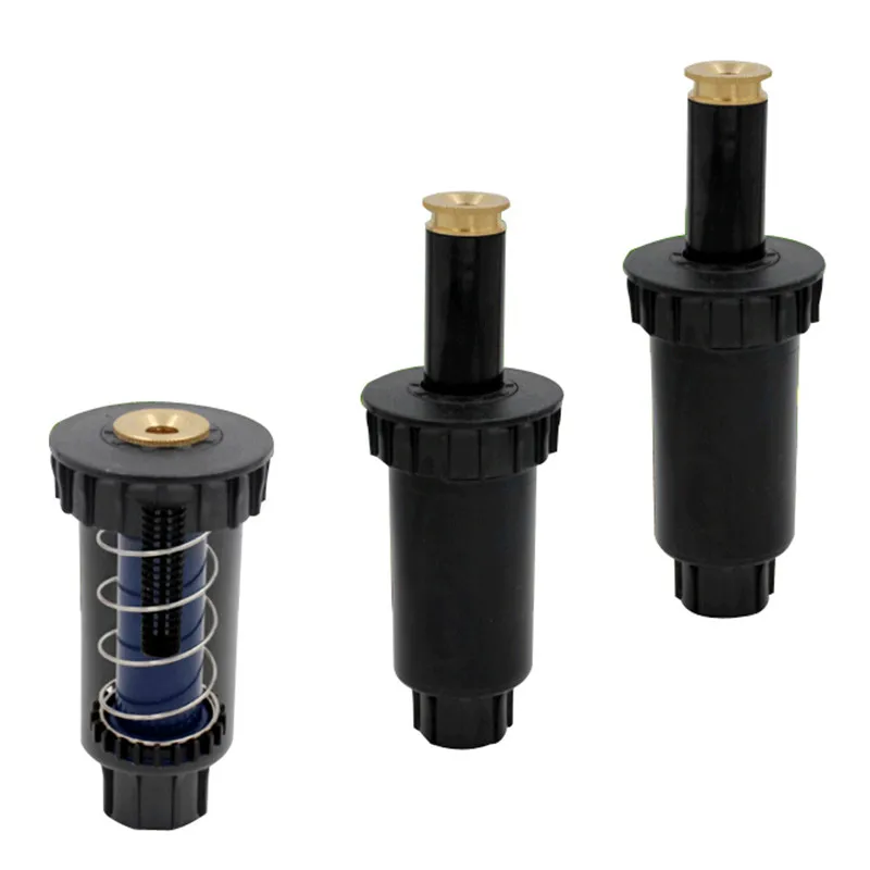 1/2 Inch Popup Vòi Phun 90/180/360 Độ Tự Động Kéo Dài Bằng Đồng Nguyên Chất Bãi Cỏ Chôn Cất Đầu Tưới Vườn Waterting dụng cụ