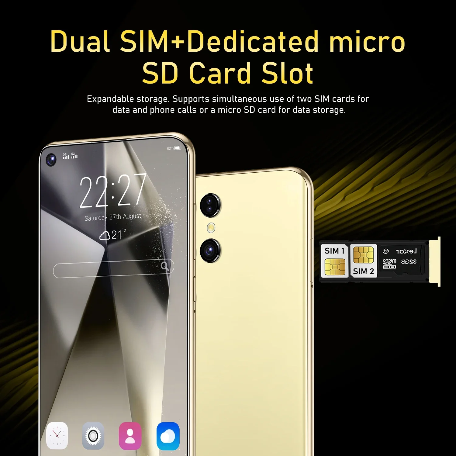 Novo smartphone s25 5g 7.3 polegadas de alta definição android14 snapdragon 8gen3 10core telefone sim duplo 7800mah desbloqueio telefones celulares