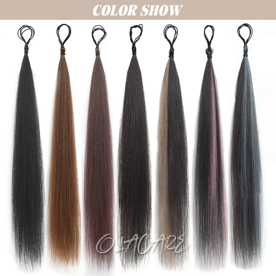 สังเคราะห์ผม Bun CURLY ตรงผม Messy Bun Scrunchies Updo ผมวงยืดหยุ่น Hairpieces สําหรับผู้หญิง Volume Fringe ปลอม
