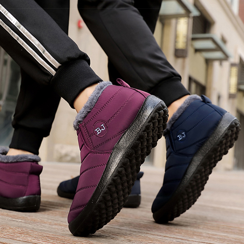 Männer Stiefel Paar Winter Schuhe Männer Warme Pelz Stiefeletten Winter Botas Para Hombre Leichte Wasserdichte Schnee Stiefel Casual Booties