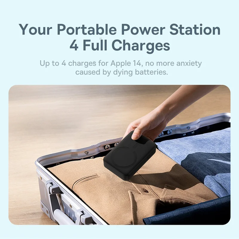 Baseus Power Bank 10000 мАч Мини-магнитный беспроводной быстрая зарядка Auto-wake для iPhone 16 15 14 13 Pro Max Магнитный внешний аккумулятор