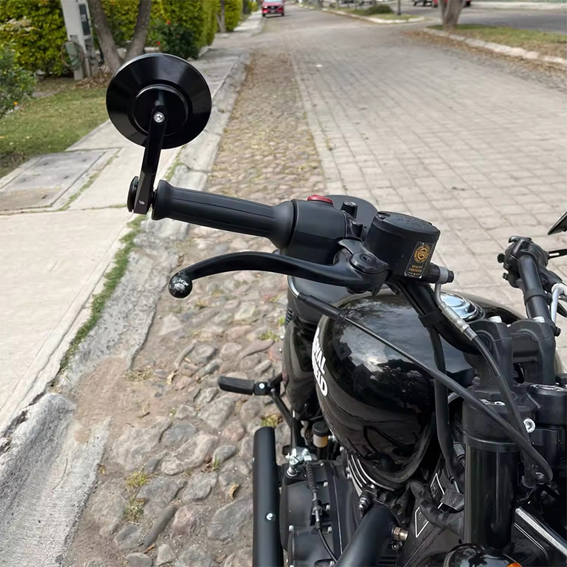 モーターサイクルハンドルバーエンドミラー,レトロ,ロイヤルフィールド,アミュールクラシック350 500,セプター650, CNC