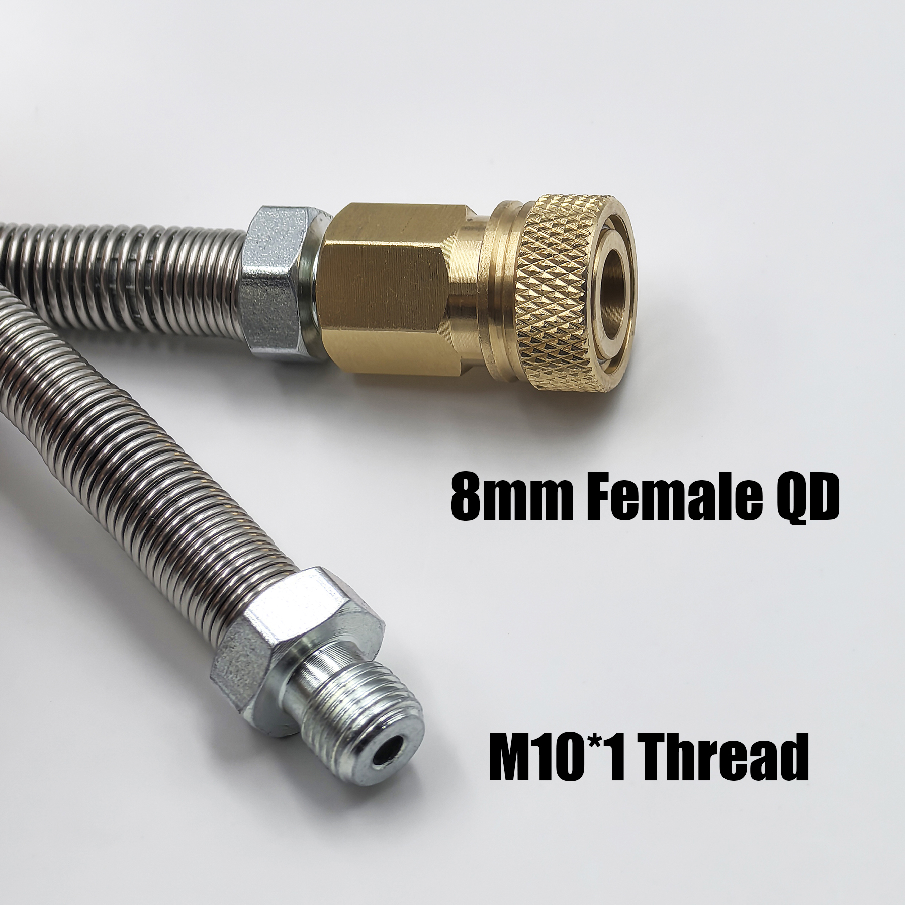 HPA Drucklufttank M18x1,5 oder 5/8"-18UNF 4500Psi/300Bar Ladeventil Tauchfüllstationsschlauch 20 Zoll (50 cm) mit Manometer