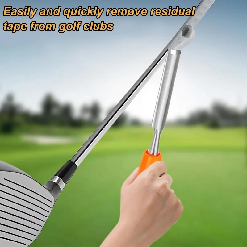 1Pc Strumento per la rimozione del nastro per impugnatura da golf Kit di riparazione per la sostituzione dell'impugnatura da golf Dispositivo per la rimozione del nastro per la raccolta del nastro per mazze da golf con albero in acciaio