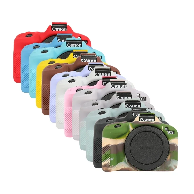 Protector de la cubierta del cuerpo de la caja de la cámara de la piel de la armadura del silicón R50 para la cámara digital Canon EOS R50