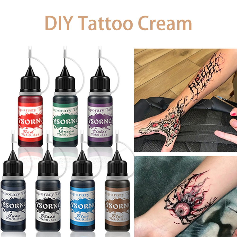 Экстракты растений, чернила для татуировки хной, Временный натуральный органический фруктовый гель, краска для тела, стойкая безопасная водостойкая тату-паста «сделай сам»
