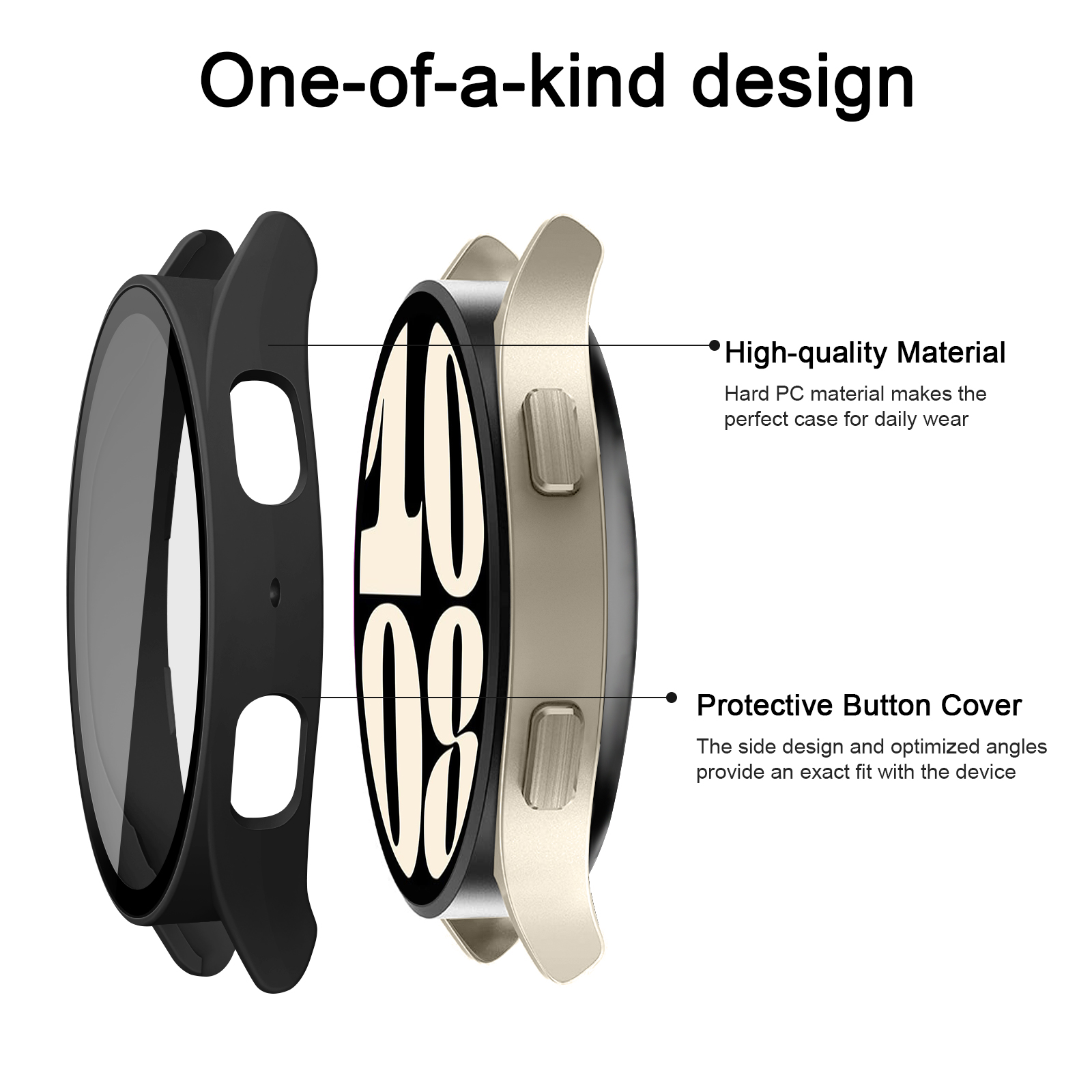 強化ガラスケースサムスンギャラクシーウォッチ 6 40 ミリメートル 44 ミリメートルスクリーンプロテクターガラスシェルサムスンギャラクシーウォッチ 6 バンパーカバー