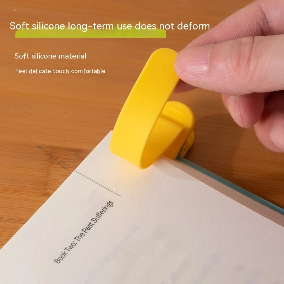 Confezione da 1/3 di segnalibri colorati in silicone, girano automaticamente le pagine, un accessorio per studenti per una facile lettura e segnalibro.