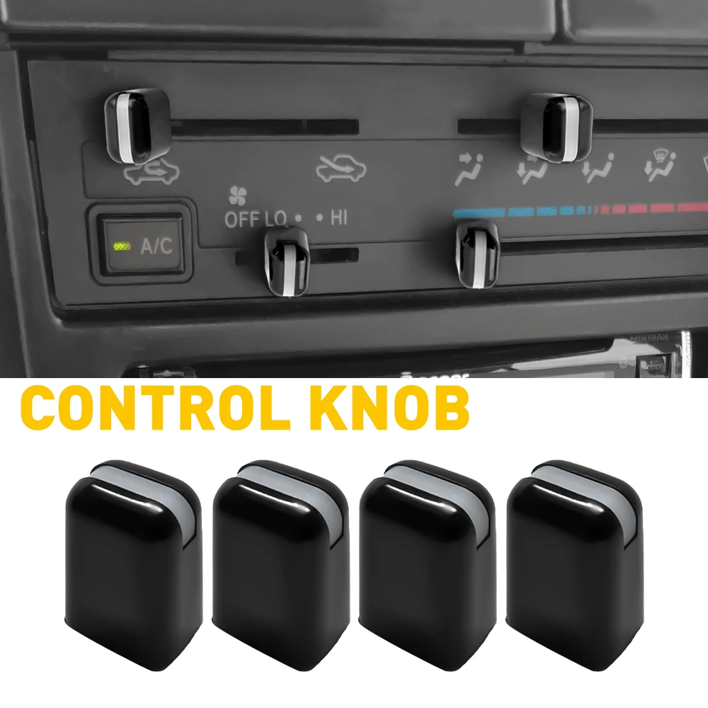 4 Uds para Toyota 4Runner Pickup Land Cruiser Tacoma 1996 1997 1998 1999 2000 2001 2002 perilla de Control del calentador de aire acondicionado pieza del coche