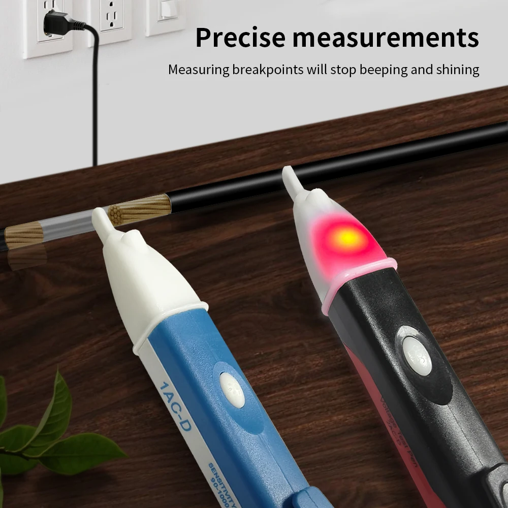 Voltage Detection Pen Electric Indicator Sensor Socket Wall Non-contact Ac Voltage Detector Power Outlet Instrument 90-1000v