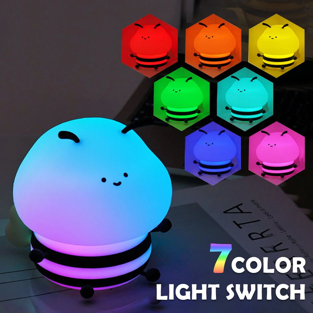 ความแปลกใหม่ Capybara Night Light สัตว์โคมไฟตั้งโต๊ะแบบชาร์จไฟได้เนอสเซอรี่ Nightlights สําหรับให้นมบุตรเด็กวัยหัดเดินตกแต่ง