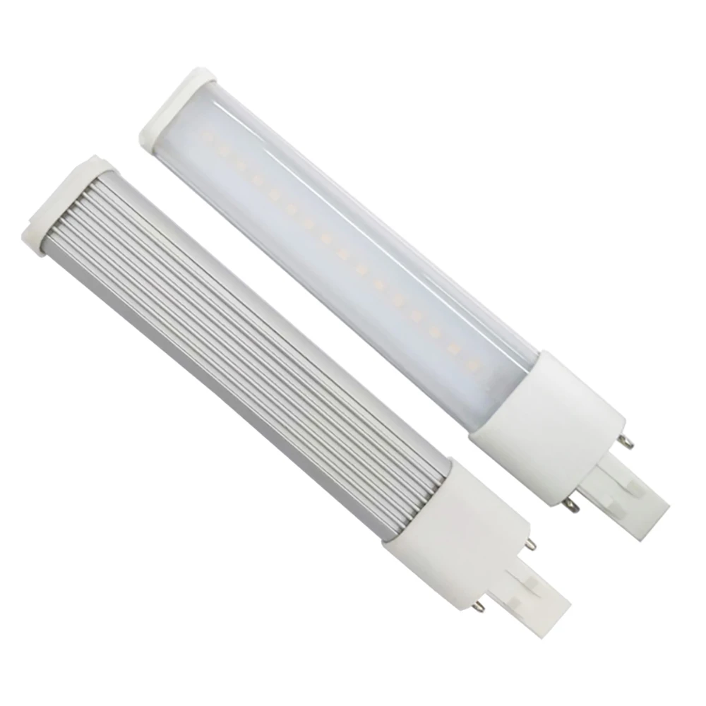 2 uds LED PL G23 GX23 3W4W5W7W bombilla enchufe lateral Horizontal Ceil CFL PL-S 7W 9W 13W lectura lámpara de escritorio de mesa reemplazo, quitar balastro