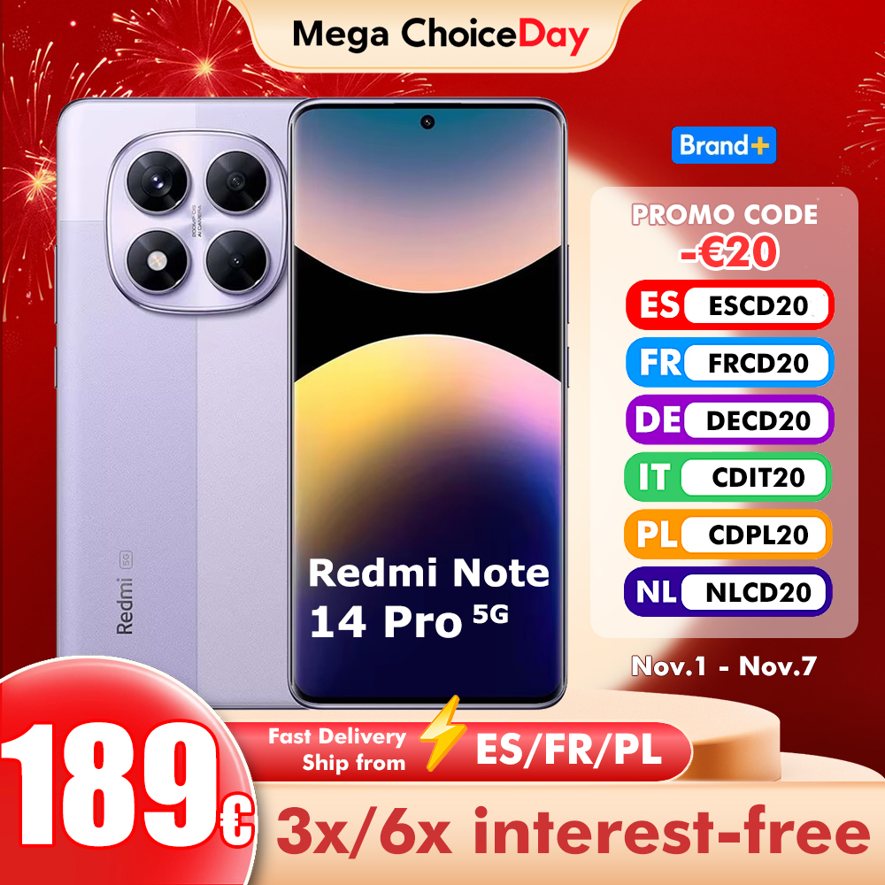 Xiaomi Redmi Note 14 Pro 5G 8GB/256GB 12GB/256GB 12GB/512GB NFC versione globale cellulare