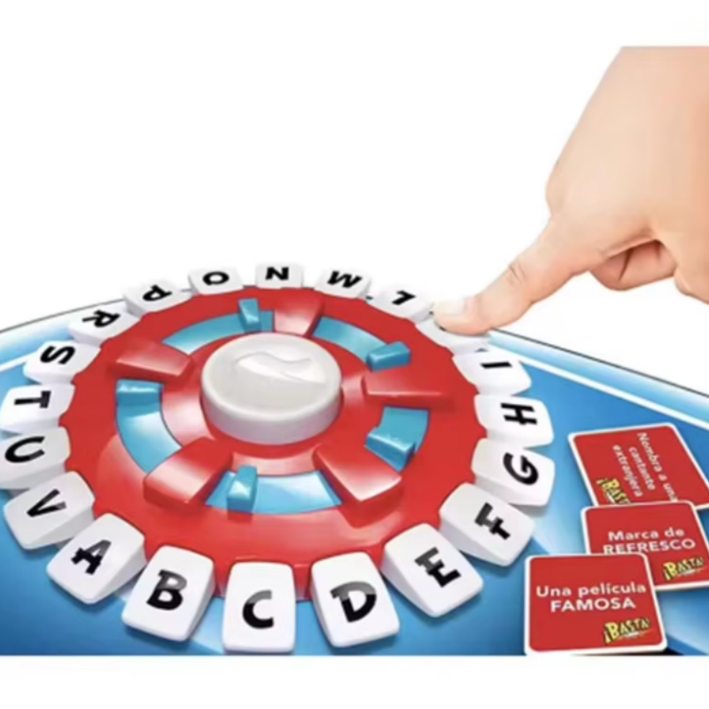 Nuovo gioco Basta Spagnolo Tapple Word - Versione Tapple Games inglesi Gioco da tavolo con stampa di lettere a pensiero rapido-
