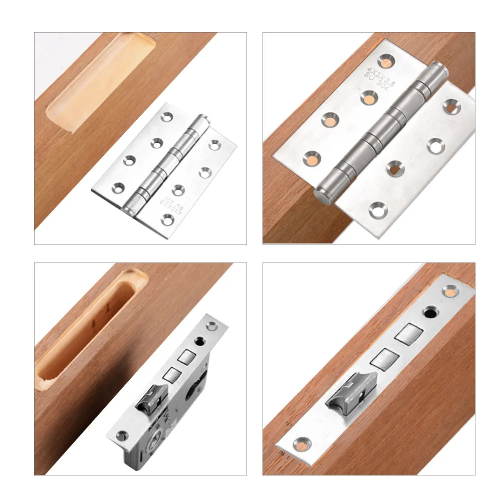 Lochöffner für die Holzbearbeitung, Schlitz-Locator oder Fräser-Basis oder Fräser, Installationsvorrichtungssatz für Türscharniere aus Aluminiumlegierung