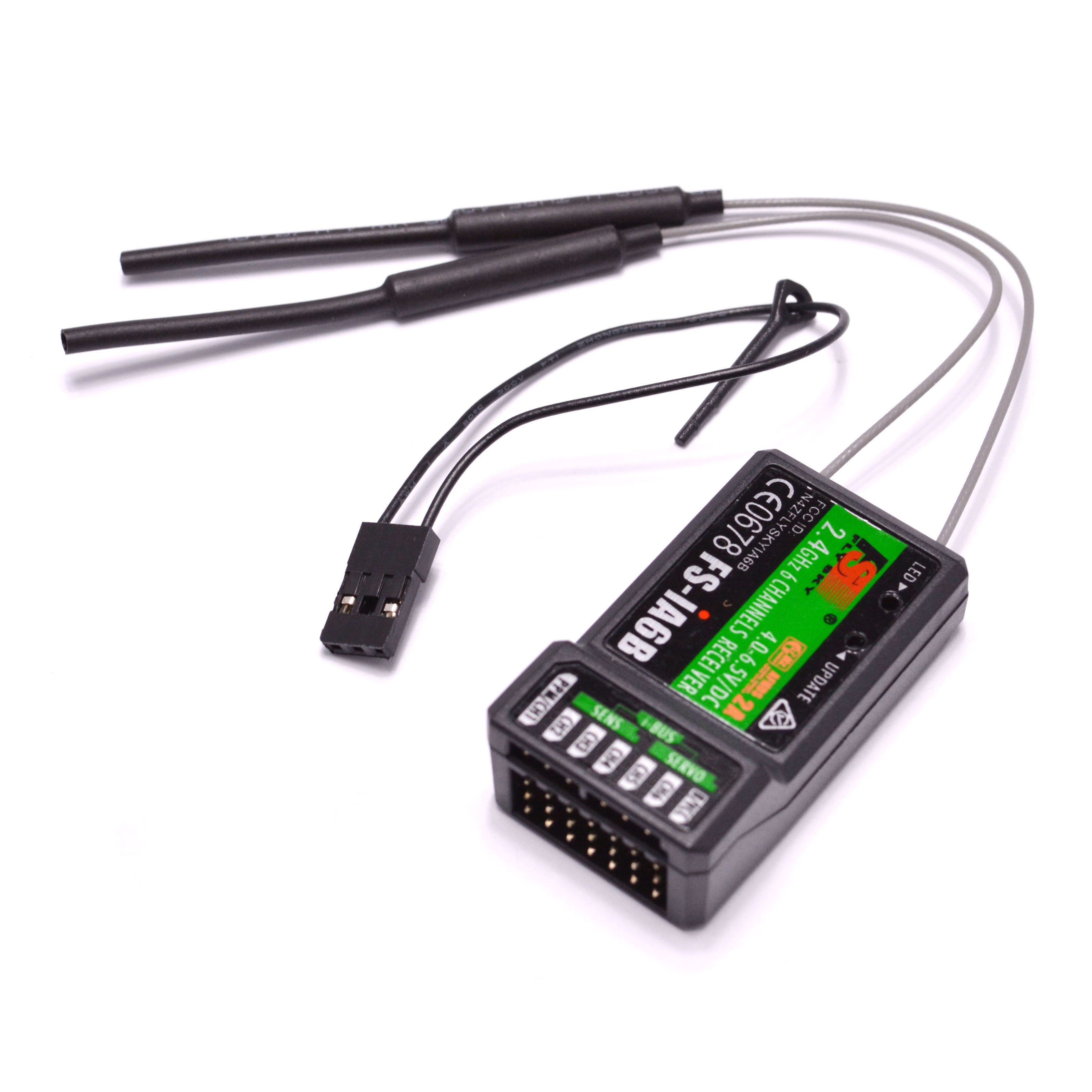 Flysky 2,4G 6CH FS-iA6B iA6B Empfänger PPM Ausgang mit iBus Port kompatibel mit FS-i4 FS-i6 FS-i10 Sender