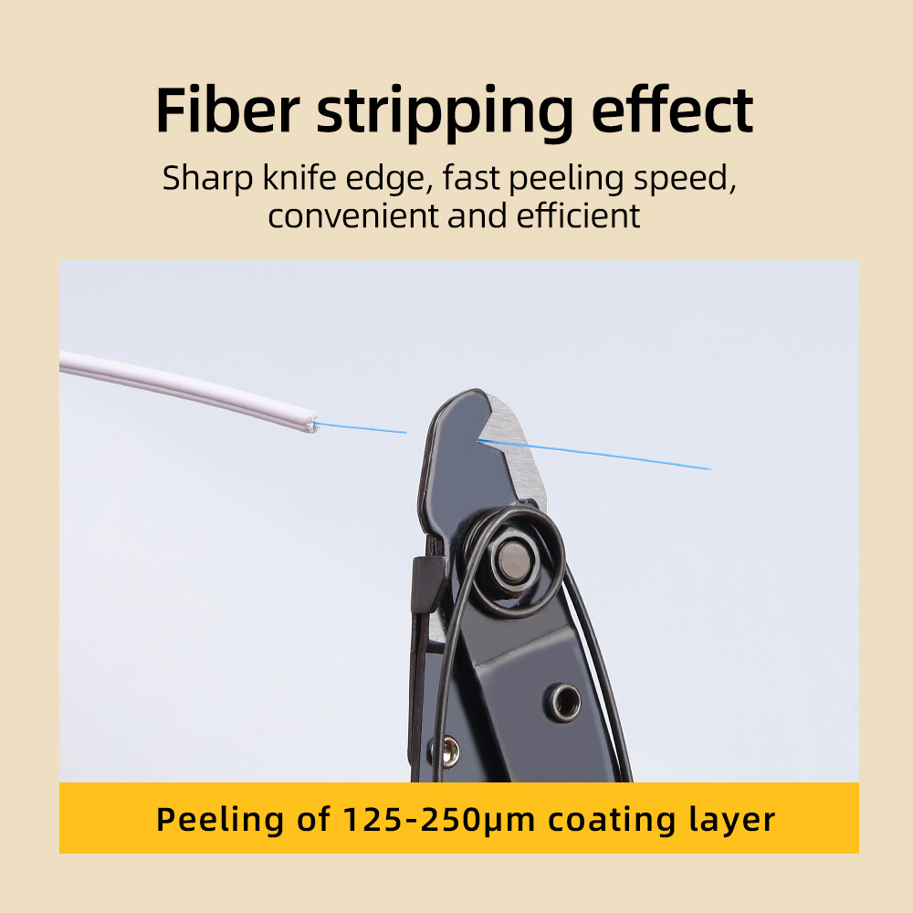SAIVXIAN FO103-S 単穴光ファイバケーブルストリッパークランプファイバーストリッピングプライヤーワイヤーストリッパー光ファイバーミラープライヤー
