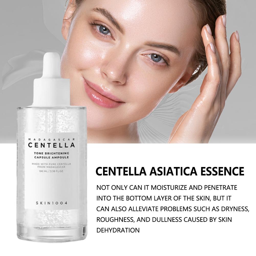Skin1004 Madagascar Centella Asiatica Ampoule Serum do twarzy Nawilżający olejek rozjaśniający do pielęgnacji twarzy Nawilżająca pielęgnacja skóry