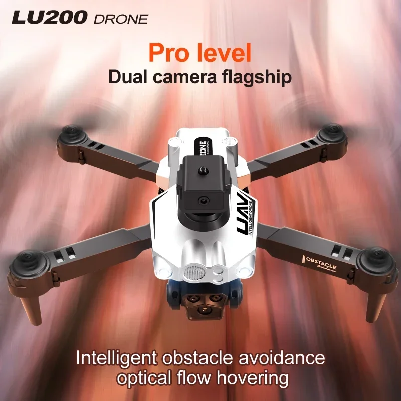 Lenovo LU200 Drone 8K Professionale Dual-Camera HD WIFI GPS Optical Localization Four-way Obstacle 10000M Remote Control Drone