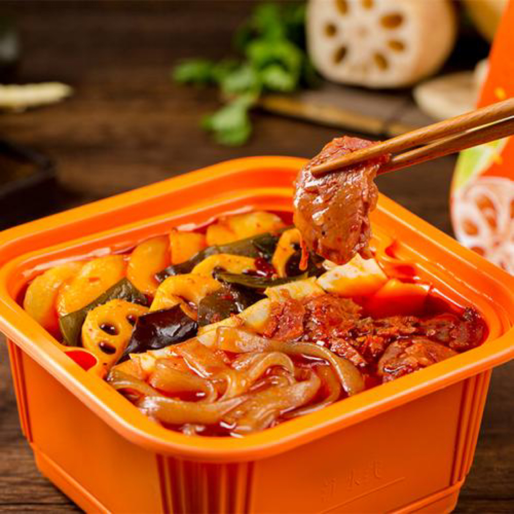 Xianfeng, Self - Heating Spicy Beef Hot Pot, Pack of 2, 480g/pot