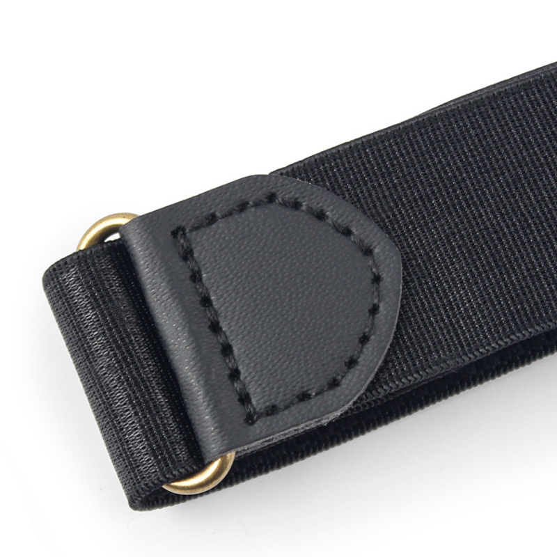 2pcs/pair Black Sleeve Garters Adjustable Elastic Anti-slip Shirt Sleeve Holders Garters Stretch Armbands for Women Men