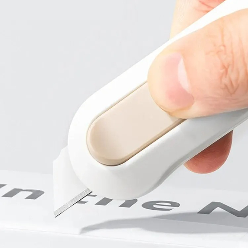 1pc mini caixa de corte de papel opner portátil pequena faca de corte de papel de parede faca papelaria unboxing