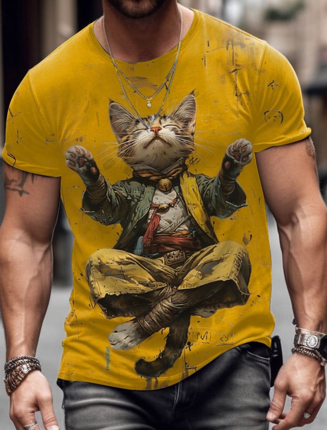 メンズ動物おかしい Tシャツ半袖 Tシャツ 3D プリント O ネックシャツ誇張デザイナーパーティー夏カジュアル衣料品アパレル